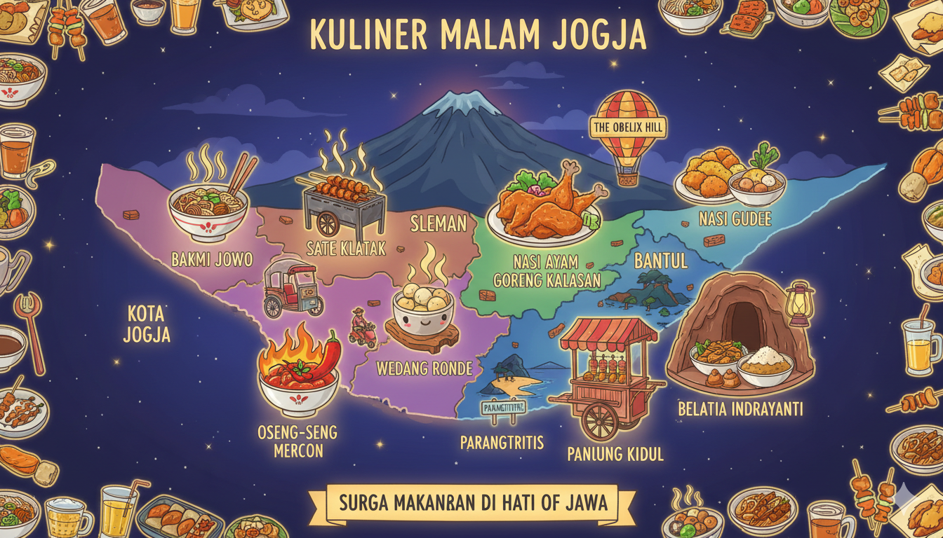 Peta Kuliner Malam Jogja