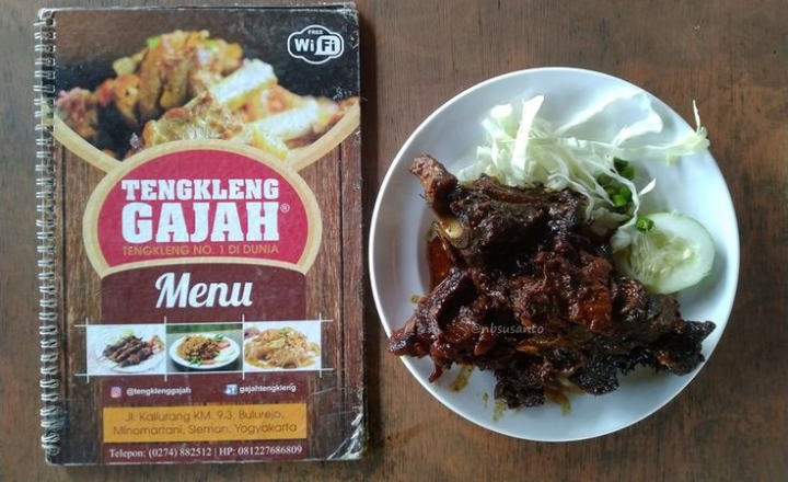 Menu Tengkleng Gajah Jogja